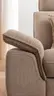 Ecksofa Tulsa KS - 2,5-Sitzer, Spitzecke und 1,5-Sitzer mit Anstellhocker aufklappbar rechts, inkl. Kopfstütze, AL verstellbar und Schlaffunktion, Stoff, Graubeige