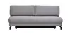 Schlafsofa Salema - 3-Sitzer mit Schlaffunktion (Liegefläche ca. 150x200cm), Stoff, Hellgrau