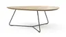 Couchtisch Fano - LBH ca. 87x78x33 cm, Eiche natur, Furnier