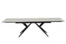 Esstisch MICHELA - ausziehbar, LB ca. 180x95 cm, Glaskeramik, Travertin farbig