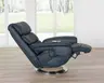 Fernsehsessel EM Hamm - Massagefunktion, Leder, Dunkelblau
