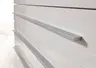 Küchenblock- ohne E-Geräte, B ca. 200 cm, Weiß Matt, Weiß Hochglanz, Anthrazit