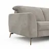 Sofa Tulsa KV - 2,5-Sitzer, inkl. Relaxfunktion und Kopfteilverstellung (motorisch), Stoff, Graubeige
