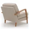 Sessel Karasu - Chic, Stoff, Creme
