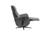TV-Sessel MARLON - drehbar, Relaxfunktion, Kopfteilverstellung, Stoff, Graublau