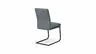 Freischwinger Valloni, Leder, Hellblau