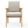 Armlehnstuhl Flore 2 - Stoff, Creme
