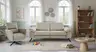Sofa Rafaela 2.0 - 2,5-Sitzer inkl. Kopfteil verstellbar, Leder, Champagner