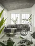 Ecksofa- Ecke links, 3-Sitzer, Stoff, Graphit