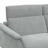 Sofa Nevin - 3-Sitzer, inkl. Relaxfunktion und Kopfteilverstellung (motorisch), Stoff, Silbergrau 