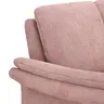 Ecksofa Tenero - 2-Sitzer mit Longchair rechts, Stoff, Helles Rosa