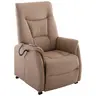 TV-Sessel MAILO - Aufstehhilfe, Relaxfunktion, Stoff, Grau-Beige