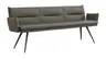 Bank Coscino - 3,5-Sitzer, inklusive Armlehnen, Leder, Schlamm