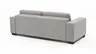 Sofa Nuoro - 3-Sitzer inkl. Schlaffunktion, Stoff, Grau