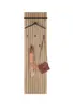 Garderobenpaneel - B ca. 46 cm, Navarra Eiche Nachbildung, Schwarz