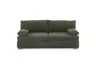 Sofa JELKO - 2-Sitzer inkl. Schlaffunktion mit Bettkasten, Stoff, Dunkelgrün