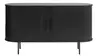 Sideboard - B ca. 140 cm, Eiche Furnier, Schwarz