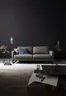 Sofa Enna - 3-Sitzer, Leder, Grau