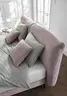 Boxspringbett Delia - Liegefläche 180x200 cm, Stoff, Rose 