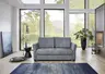 Relax-Sofa - Sitztiefe verstellbar/Schlaffunktion, Stoff, Grau