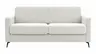 Schlafsofa Laredo - 2,5-Sitzer inkl. Schlaffunktion und Armlehne klappbar, Stoff, Offwhite