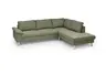 Ecksofa COOL - 2,5-Sitzer mit Ecke rechts, Stoff, Hellgrün