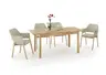 Esstisch- LB ca. 140-180x80 cm, Ausziehbar, Eiche, Massiv, Geölt