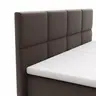 Boxspringbett Alpin Luxe - inkl. Kopf- und Fußteil verstellbar, Liegefläche ca. 180x200 cm, Stoff, Dunkelbraun