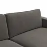 Ecksofa Juni - Longchair links mit 1,5-Sitzer, Stoff, Schwarz