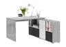 Schreibtisch- LB ca. 136x67 cm, Beton, Weiß