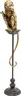 Deko-Figur- BHT ca. 32x109x21 cm, Goldfarben, Schwarz