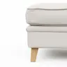 Hocker Mapleton - Stoff, Creme