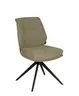 Stuhl MARLIES - drehbar, Stoff, Taupe