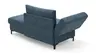 Schlafsofa Verano - Ausrichtung links inkl. Schlaffunktion und Bettkasten, Stoff, Petrol