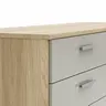 Kommode Viana - Balkeneiche furniert, Taupe