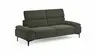 Sofa Felipa - 3-Sitzer inkl. Kopfteil verstellbar, Stoff, Dunkelgrün