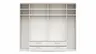 Drehtürenschrank Viana - B. ca. 270 cm, Lack, Weiß