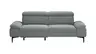 Sofa Felipa - 3-Sitzer inkl. Relaxfunktion (motorisch) und Kopfteil verstellbar, Stoff, Grau