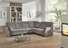 Ecksofa - 3-Sitzer mit Ecke rechts, Stoff, Grau