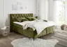 Boxspringbett - Liegefläche ca. 180x200 cm, Stoff Olive