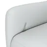 Relaxsessel Rufus - inkl. Relaxfunktion, Leder, Hellgrau