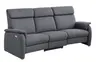 Trapezsofa EM Barcelona - 3-Sitzer, Relaxfunktion (motorisch), Stoff, Anthrazit