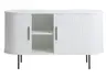 Sideboard - B ca. 120 cm, Eiche Furnier, Weiß