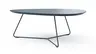 Couchtisch Fano - LBH ca. 87x78x33 cm, Fenix dunkelblau