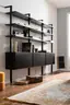Regal Edge - B ca. 283 cm, Lack, Schwarz