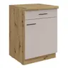Unterschrank- B ca. 60 cm, Eiche Dekor, Kaschmir, Matt