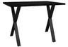 Bartresentisch - LB ca. 140x90 cm, Schwarzstahl, Schwarz