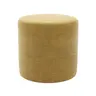 Hocker - D. ca. 40cm, Stoff, Senfgelb