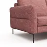 Ecksofa Enna - 3-Sitzer mit Ecke rechts, Stoff, Koralle