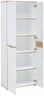 Büroschrank - B ca. 75 cm, Weiß, Artisan Eiche Nachbildung